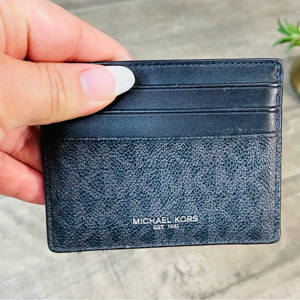 MICHAEL KORS OUTLET Cooper Signature Logo Card Case